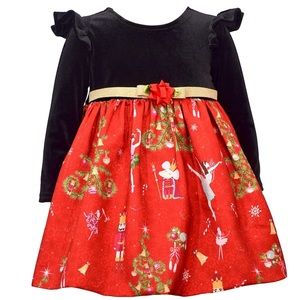 bonnie jean nutcracker christmas dress Baby & Toddler Girls Bonnie Jean Nutcracker Dress & Cardigan